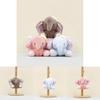 Cartoon Elephant Sweet Plush Keychain 11cm Cute Animal Soft Toy For Bags Keys And
