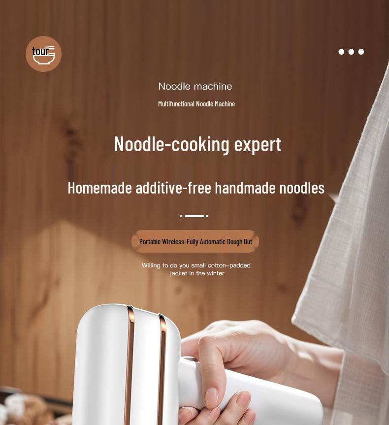 Portable Wireless Electric Noodle Maker: Compact, Fully Automatic Outdoor Pressing Machine