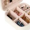 Jewellery Box Leather Jewelry Storage Case Large Capacity Portable for Earring Necklace