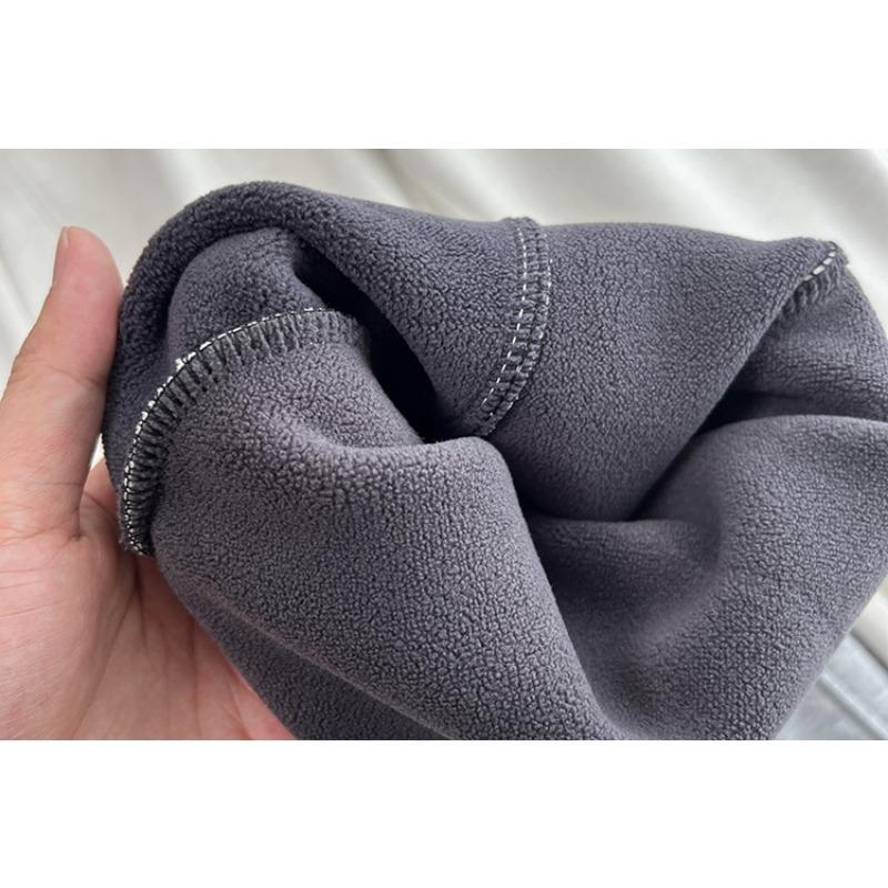 Plus Size Winter Fleece Casual Banana Straight Long Pants For Women