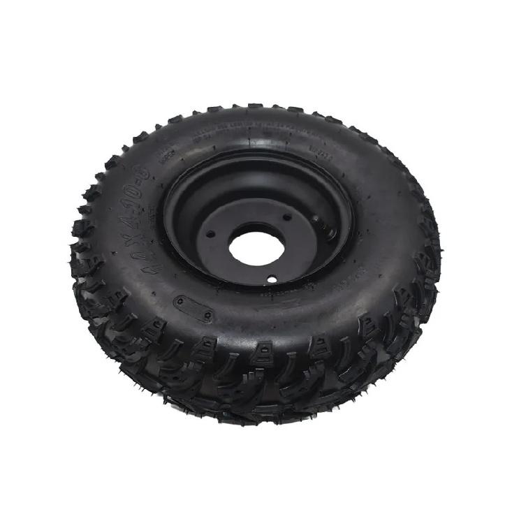 14x5.00-6 14x4.10-6 Off-road Wheels with 3 Holes Black Rim Hub For Off-Road ATV QUAD Buggy Mower Go-kart