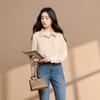 SANCAL 2026 Spring Lapel Loose-Fit Blouse