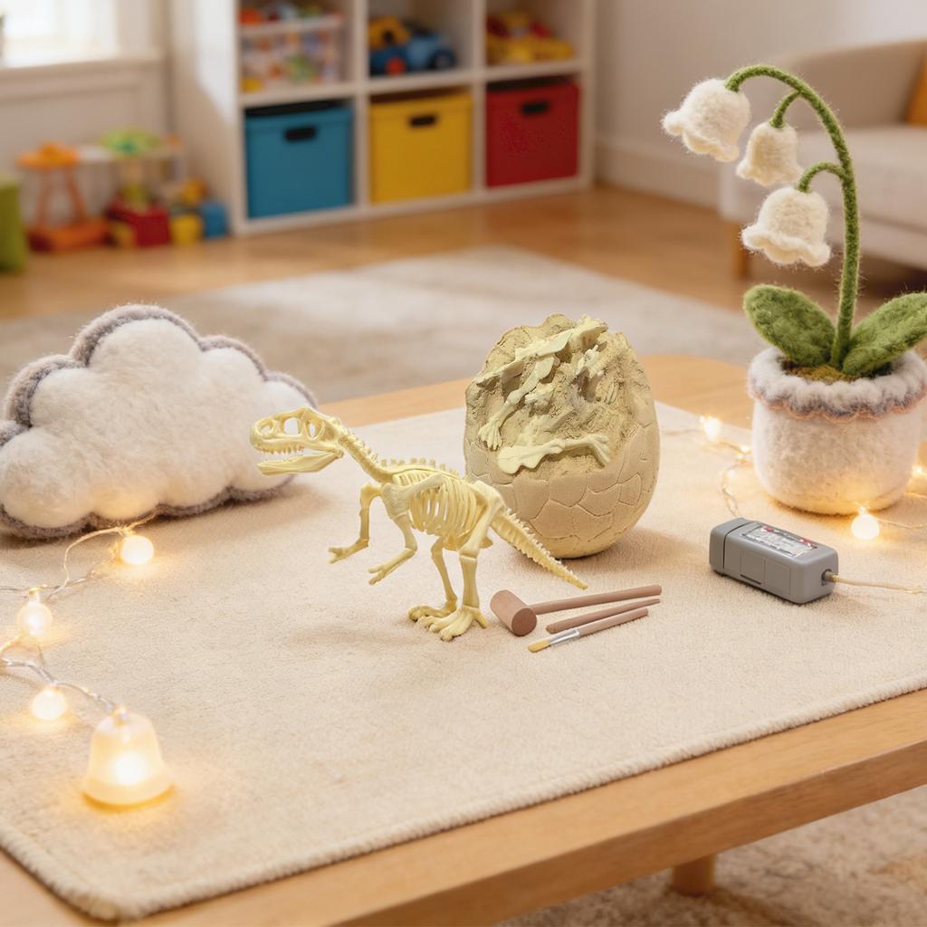 Dinosaurier Ausgrabung Archäologisches Modell Spielzeug Simulation Skelett Schatz Geschenk