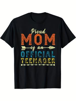 Official Teenage Birthday Theme T-Shirt - Black Printed Version, 13Th Birthday Gift for Mom, Unisex