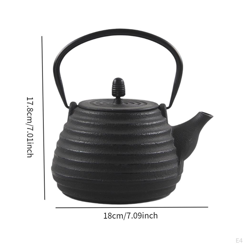 Kettle Cast Iron For Tea Loose Leaf 1000ml Maker With Infuser Home Kitchen