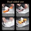 Titanium & 316 Stainless Steel Cutting Board - Double-Sided Food Grade Kitchen Board for Meat, Vegetables & Fruits