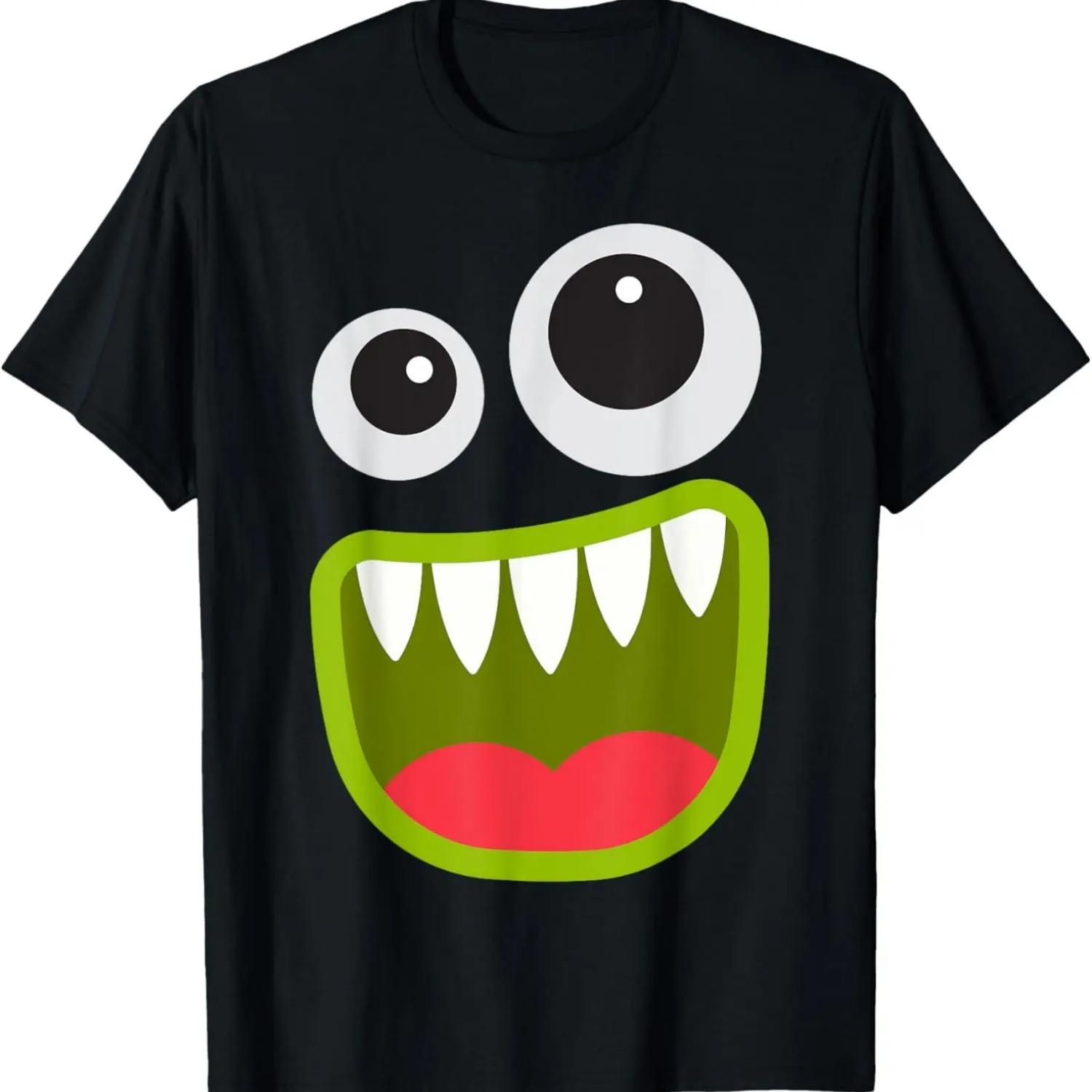 Goofy Monster Face Men s Women s Costume Halloween Monster T-Shirt S чёрный