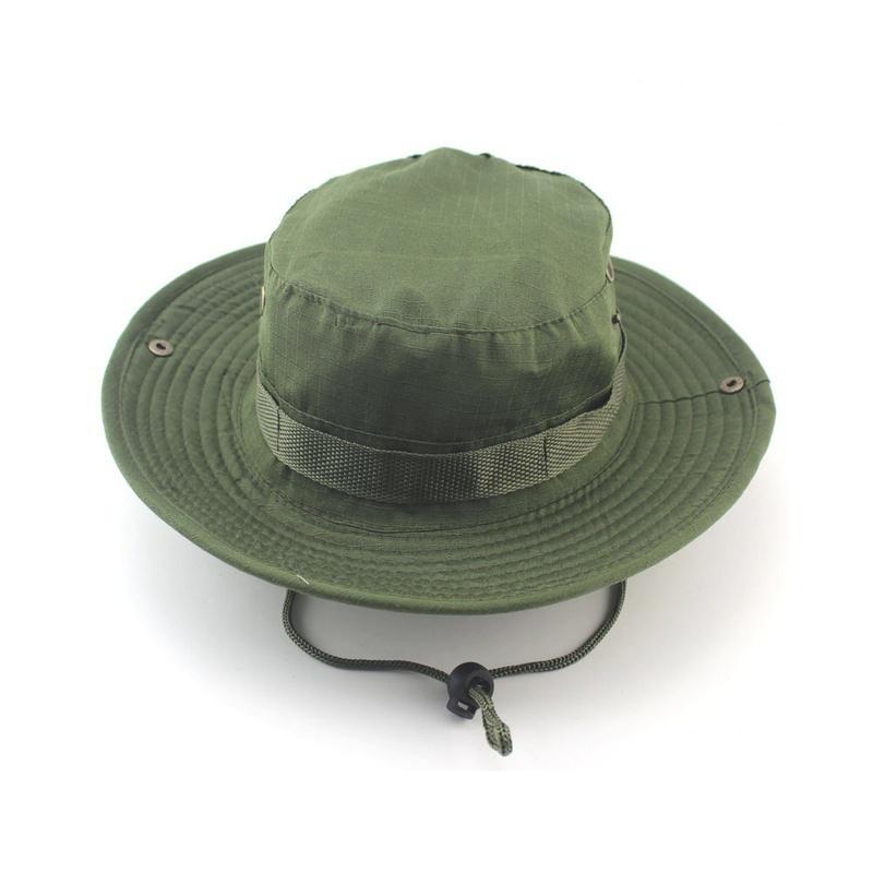 Summer Camo Fisherman Casual Bucket Camping Hiking Travel Fishing Mountaineering Sombrero Sun Shade