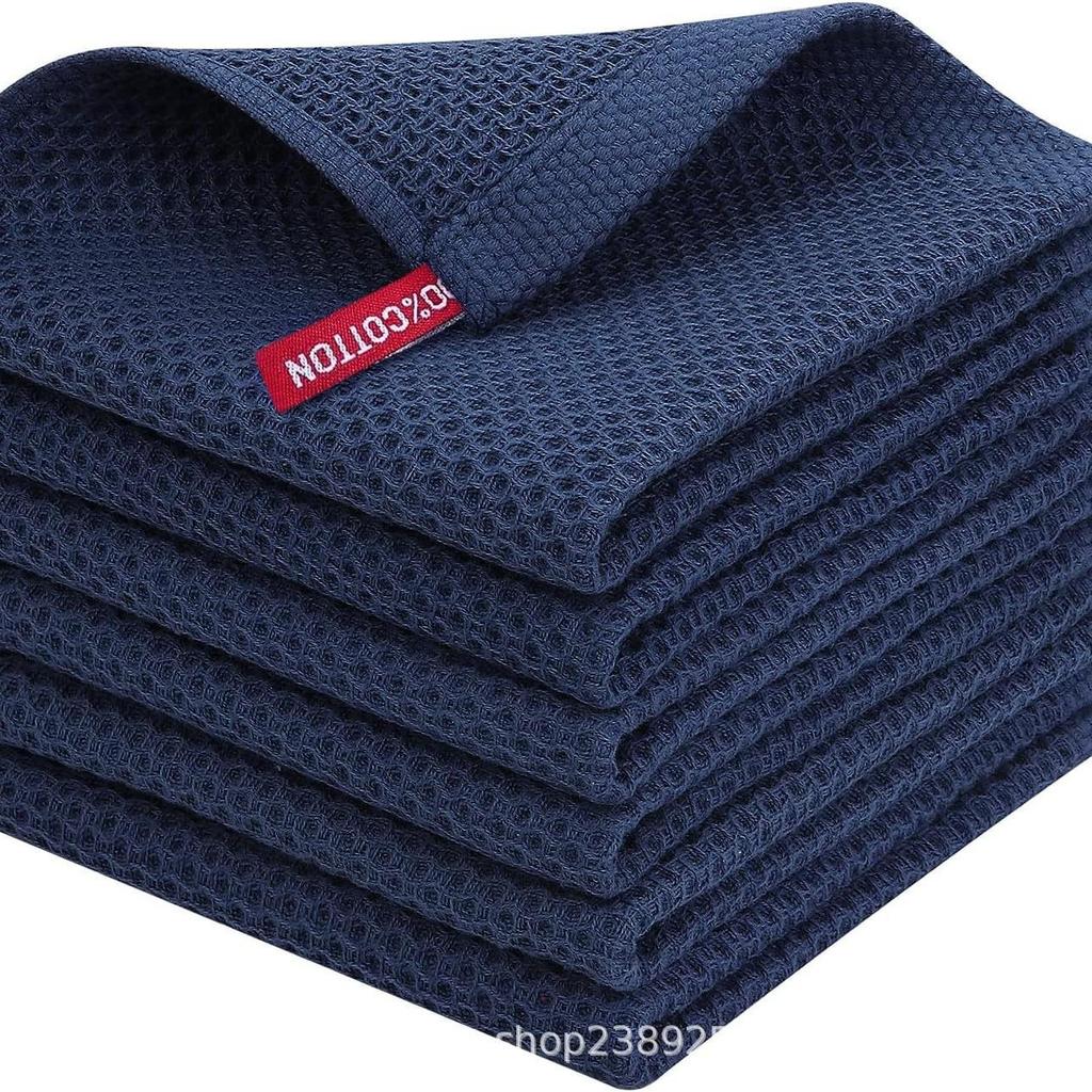 High Absorbency Quick-Dry Waffle Cotton Kitchen Towels