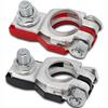 Uiz Automotive Car Top Post Battery Terminals Wire Cable Clamp Terminal Connectors Car Accessories 1 Pair 12V 24V