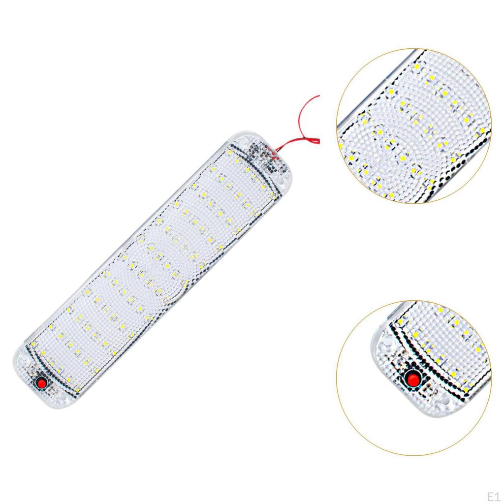 LED Interior Light Bar Ceiling Light, 72 LEDs, DC 12-80V Dome for Trailer
