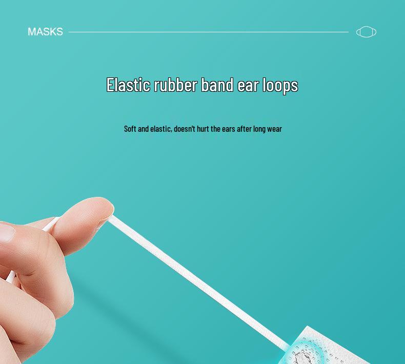 Gray Activated Carbon Disposable Dust Mask for Adults