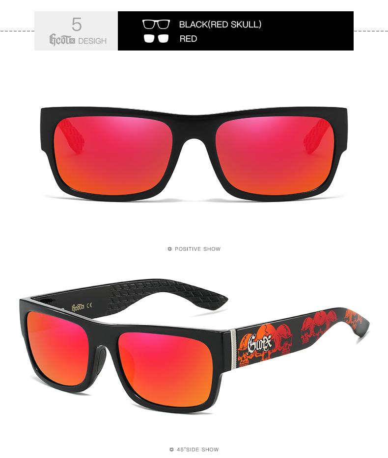 

GCOTX West Coast Chicano Biker Hip Hop Polarized Sunglasses for Men Women Driving Outdoor