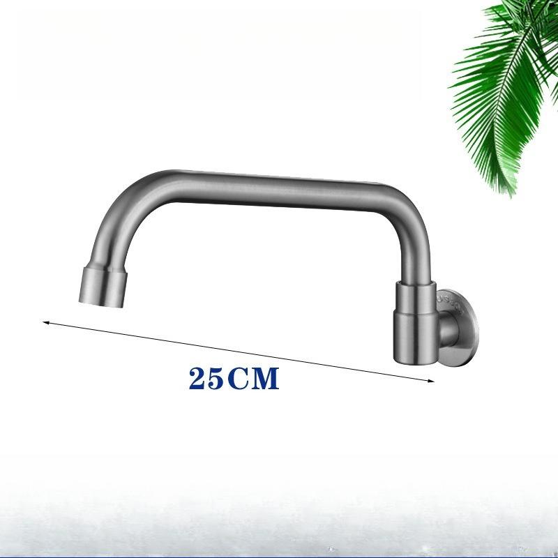 Stainless Steel Kitchen Semi-automatic Faucet Rotating Swing Restaurant Chef Hotel Household Use