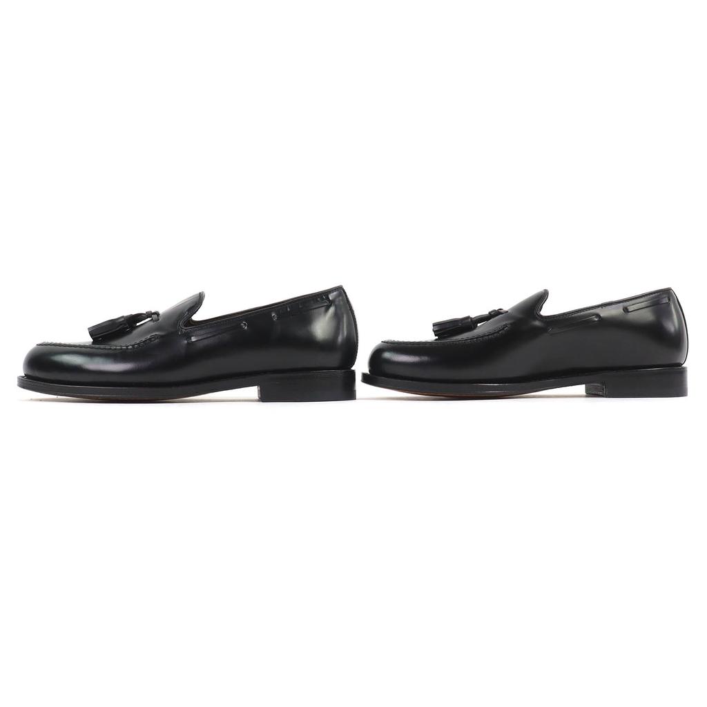 Pristine JALAN SRIWIJAYA loafers Tassel Leather Loafers black mens 7 98648 Used
