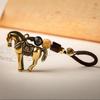 2026 Year Of Chinese Zodiac Horse Lucky Pendant Keychain Copper Feng Shui Wealth Key Ring Women Men Bag Charm Jewelry Gift