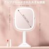 CHICLEW Makeup Magnification with Light Large 24cm Large Actress Stepless 3 Color LED Adjustable Detachable Touch USB Rechargeable Mirror, 1X/10X