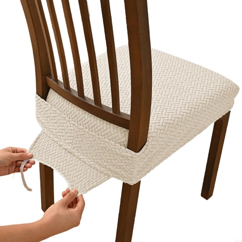 Memory Foam Chair Cushion Cover With Slip Proof Silicone Particles Bottom Polyester Fabric For Office Home Seats 40-50Cm A0Kf