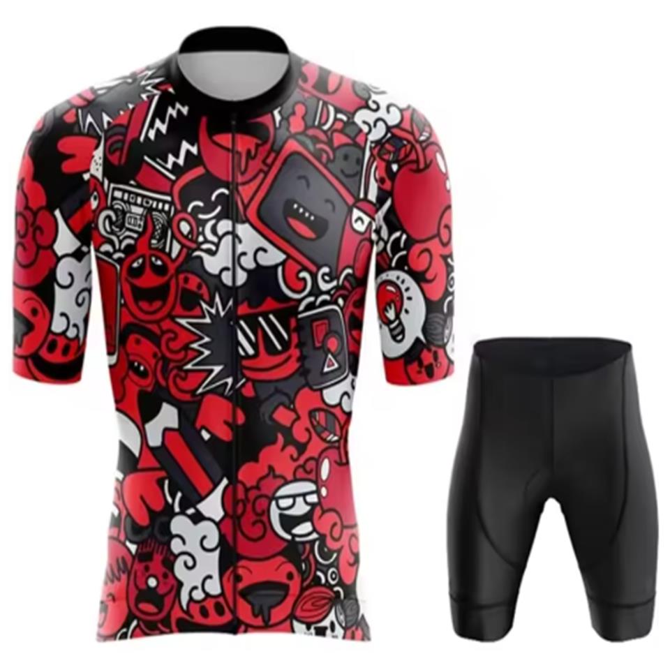 Men's Cycling Clothes Wear Better Rainbow Team Cycling Jersey Short Sleeve Cycling Clothing Summer Road Bike Sets