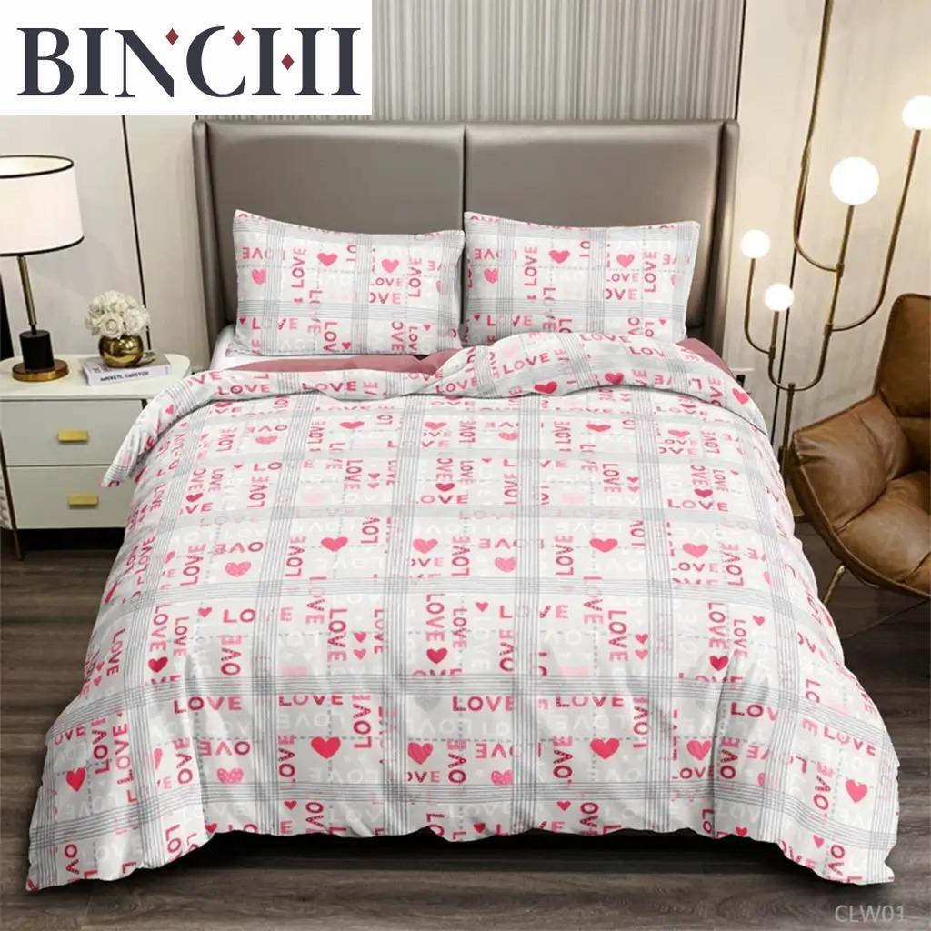 Romantic Red Rose Duvet Cover Set Printed Floral Bedding for Adults Teens Blossom Flower Theme Comforter