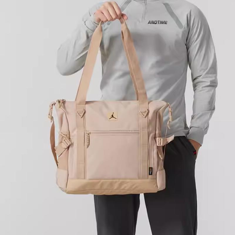 New Jordan Polyester Gym Bag Crossbody Bag Shoulder Bag Medium Size Unisex Pink JD2513033AD-003
