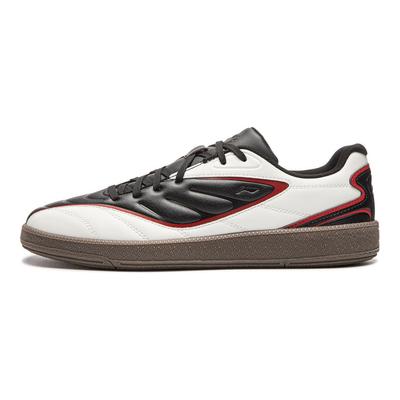 Scarpe da ginnastica basse stile calcio Li Ning Yun Chuan 2 da uomo Nero Bianco Rosso AGCW069-2
