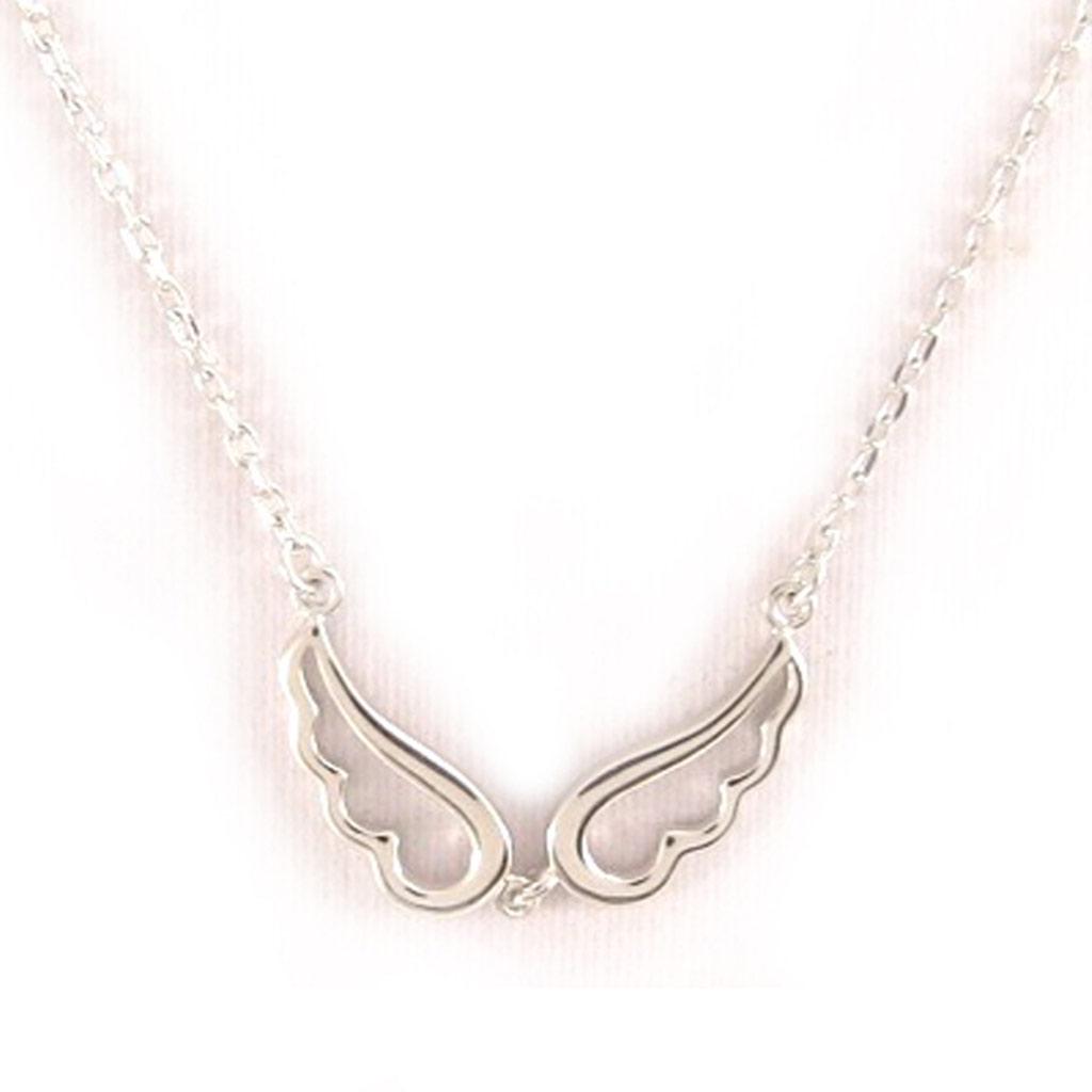 Les Trésors De Lily [K7796] - Silberkette 'Engelsflügel' Silber (rhodiniert) - 30x6 mm