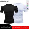 Ανδρικό Αθλητικό Συμπιεστικό T-Shirt Γρήγορου Στεγνώματος - Διαπνέον, Ελαστικό, Κοντομάνικο Τοπ Γυμναστικής