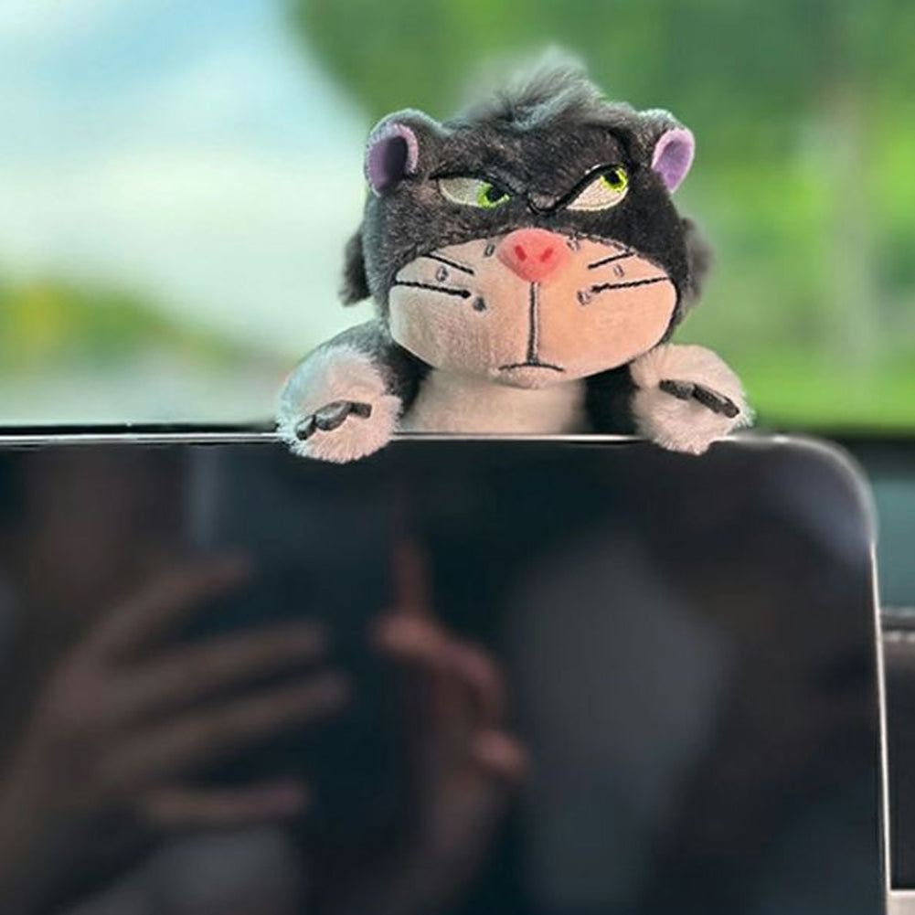 Cute Car Windshield Wiper Decorations Interior Plush Cat Doll Creative Gift Shoulder Pads Car Interior Decoration Accessories