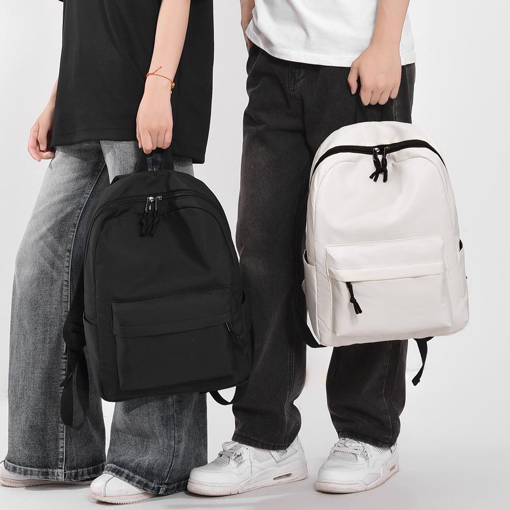 Simple Travel Backpack Solid Color Backpack Casual Backpack Large Capacity Student School Bag Backpack Women