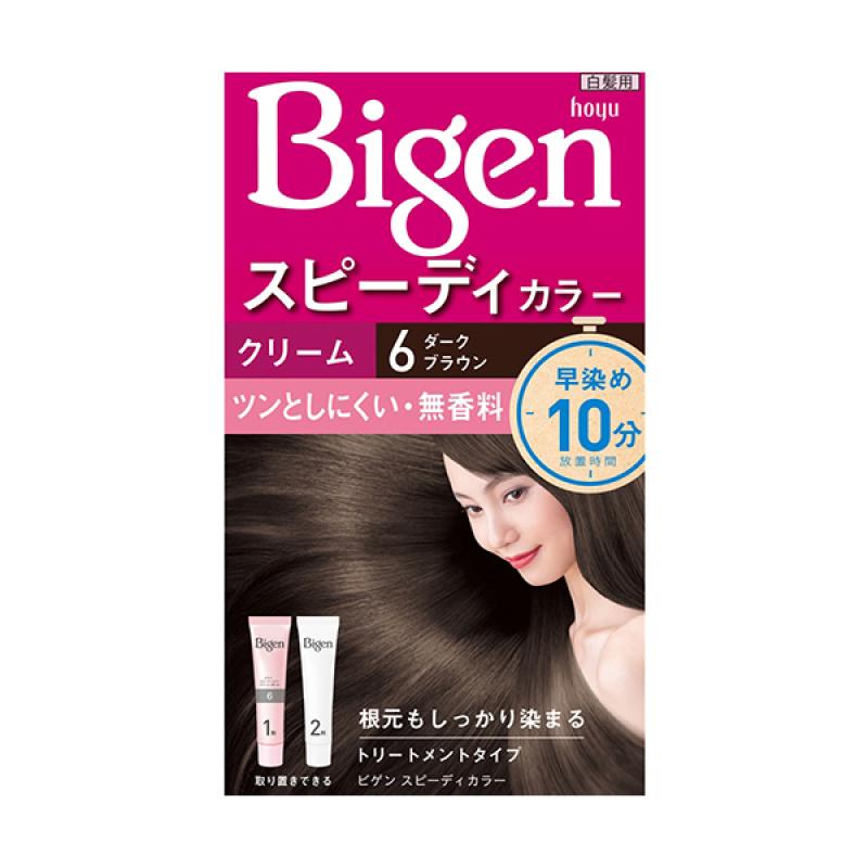 

Bigen Speedy Color Cream Type 6 Dark Black for Hair Dyeing