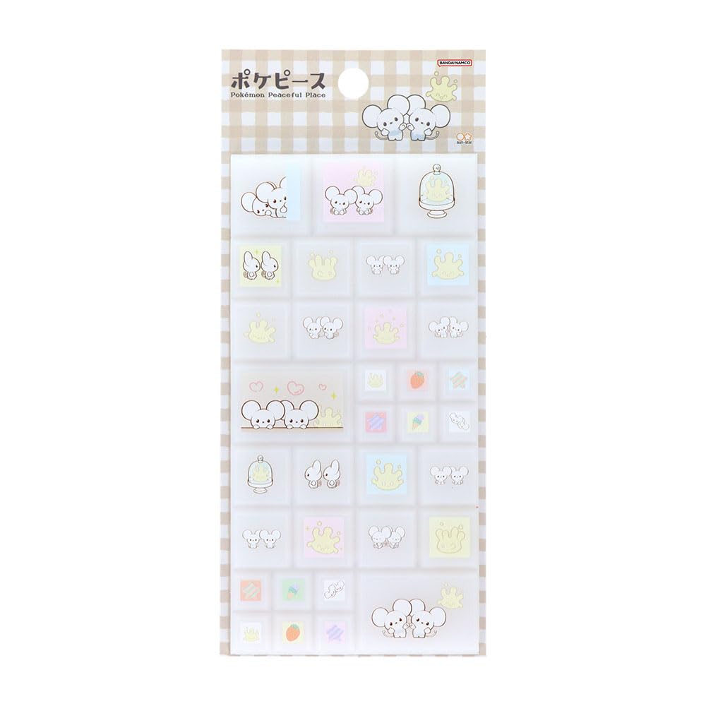 

Stationery Goods Tile Plump Mahomeru S8814333 Sun-Star Pokémon Stickers, & Wakkanezumi,