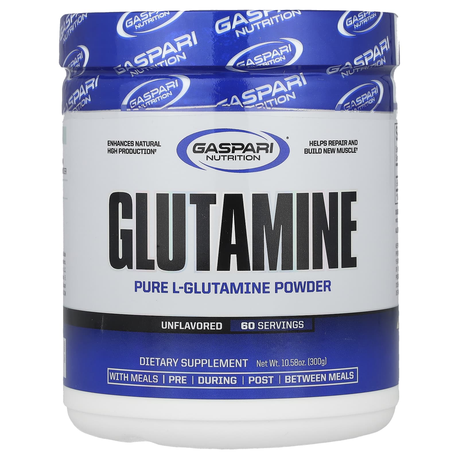 

Glutamine, Unflavored, 300g (10.58 Oz)