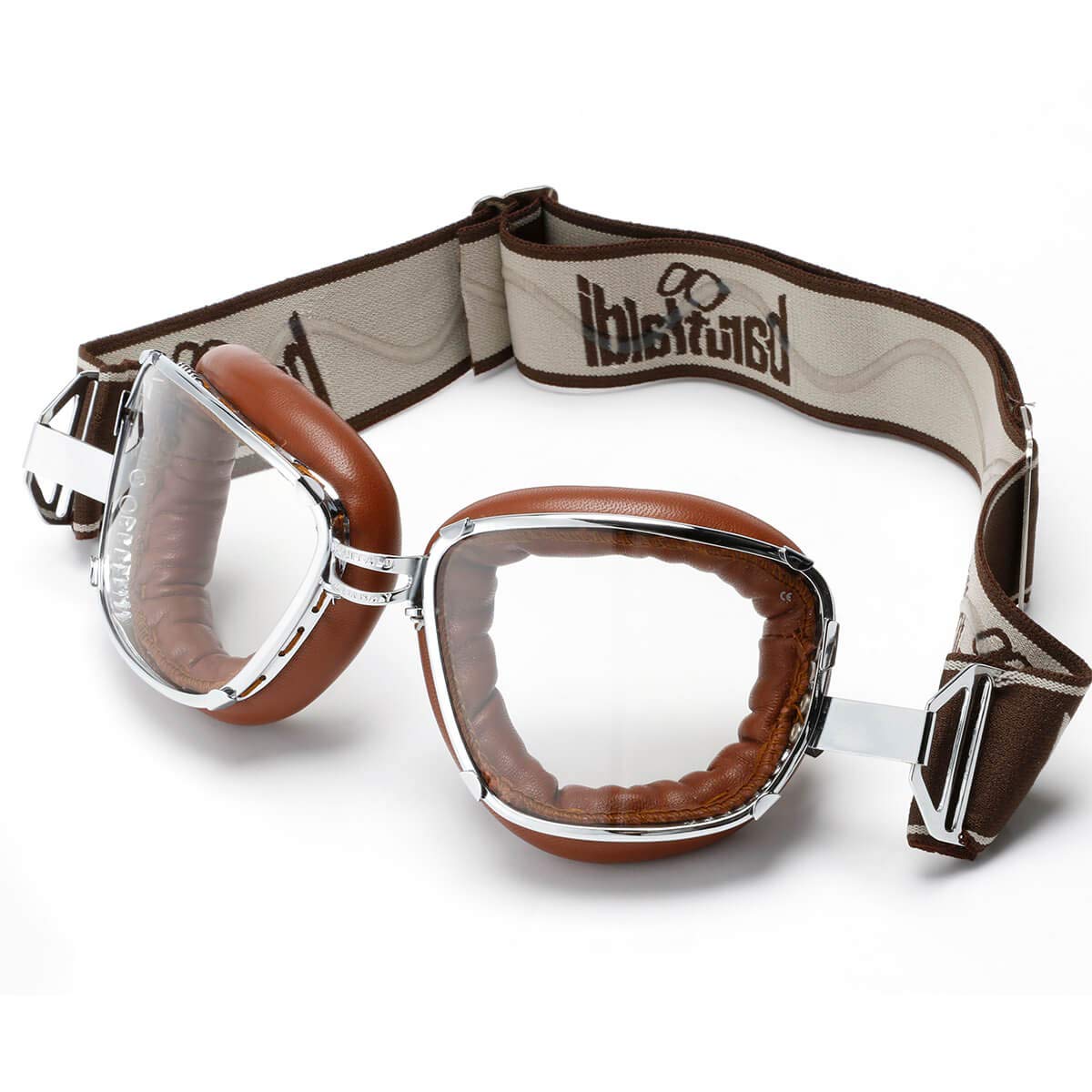 

Baruffaldi INTE 259 Motorcycle Vintage Made in Free Brown Goggles, Style, Italy, Size,