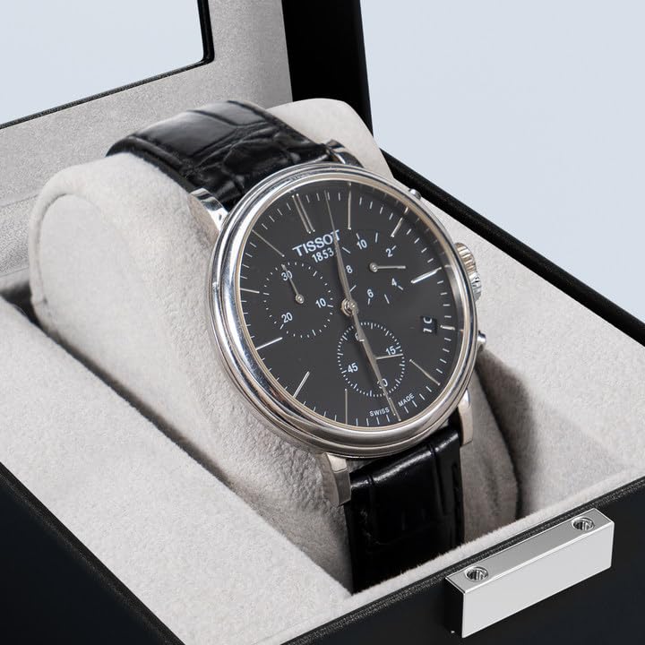 ProCase Watch Box for 1 Slot Watch Watch Storage Watch Holder Organizer for Watch Display Case with Glass Lid Men, Men's Case, Men,