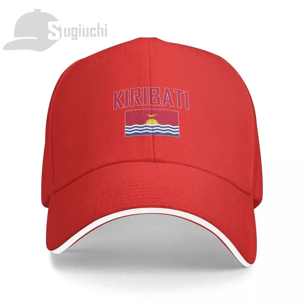 KIRIBATI Flag With Letter Baseball Cap Unisex Women Summer Unisex Hip Hop Caps Cotton Snapback Golf Hat Fishing Caps
