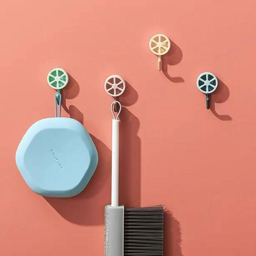 

10Pcs Plastic Lemon Hook Self Adhesive Key Hanger Creative Clothes Hanger Kids Room