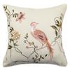 VIKAMA Floral And Bird Print Cushion Cover Rustic Style Fresh Floral Pattern Cushion Living Room And Bedroom Decorative Cushion