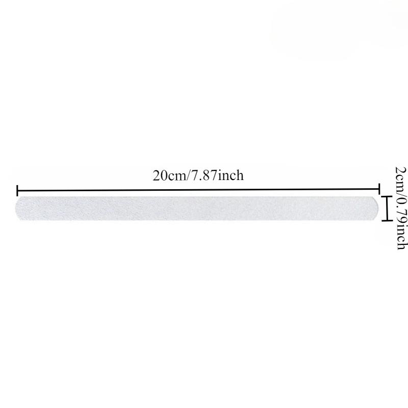 8/16pcs Bathroom Anti-slip Stair Step Self-adhesive Transparent Rubber Peva Anti-slip Frosted Anti-slip Adhesive Tape