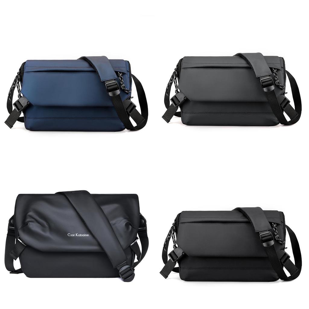 Mens Waterproof Messenger Bag With Durable Leather Film For Cycling And Daily Use