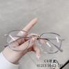 Stylish Square TR Classic Style Flat Mirror Lightweight Artistic Female Student Glasses Frame Nearsighted Glasses Frames for Women Men
