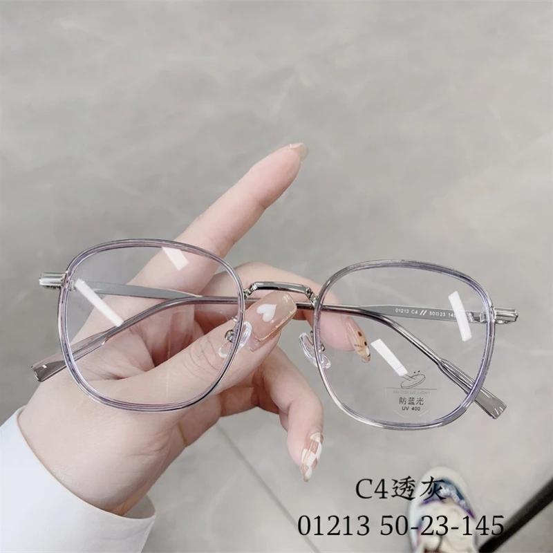 Stylish Square TR Classic Style Flat Mirror Lightweight Artistic Female Student Glasses Frame Nearsighted Glasses Frames for Women Men