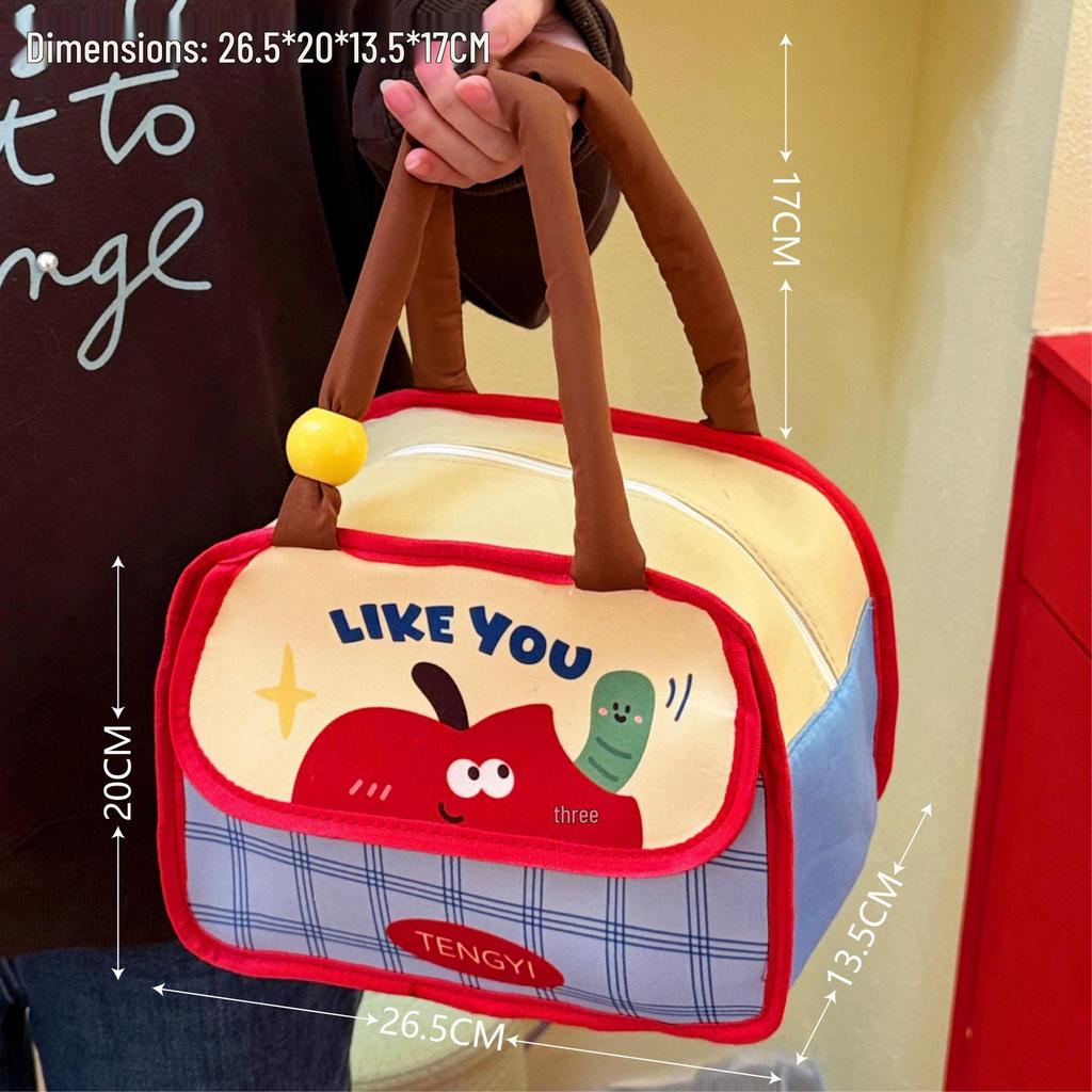 Large Capacity Insulated Bento Lunch Bag for Office, Breakfast & Meals