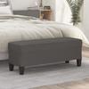 349462 vidaXL Banc Gris 100x35x41 cm Similicuir