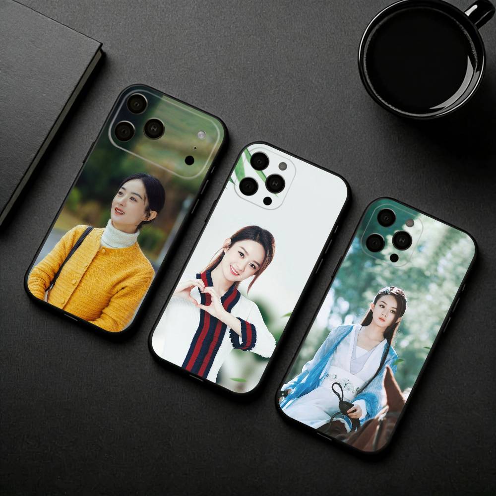 Oriental-Beauty Actress Zhao Liying Phone Case For iPhone 17pro, 16,15,14,13,12,11 X XR Plus,Others Soft Black Cover