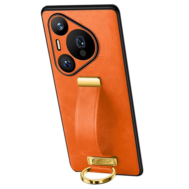 SULADA Fashion Series for Huawei Pura 70 Pro/Pura 70 Pro+ Case Wristband Kickstand Leather Back Phone Cover
