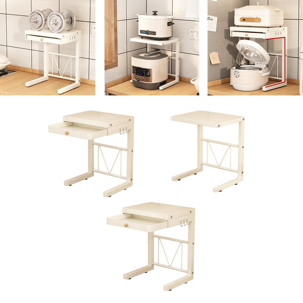 Air Fryer Metal Storage Rack Countertop Organizer over Microwave Shelf Drawers