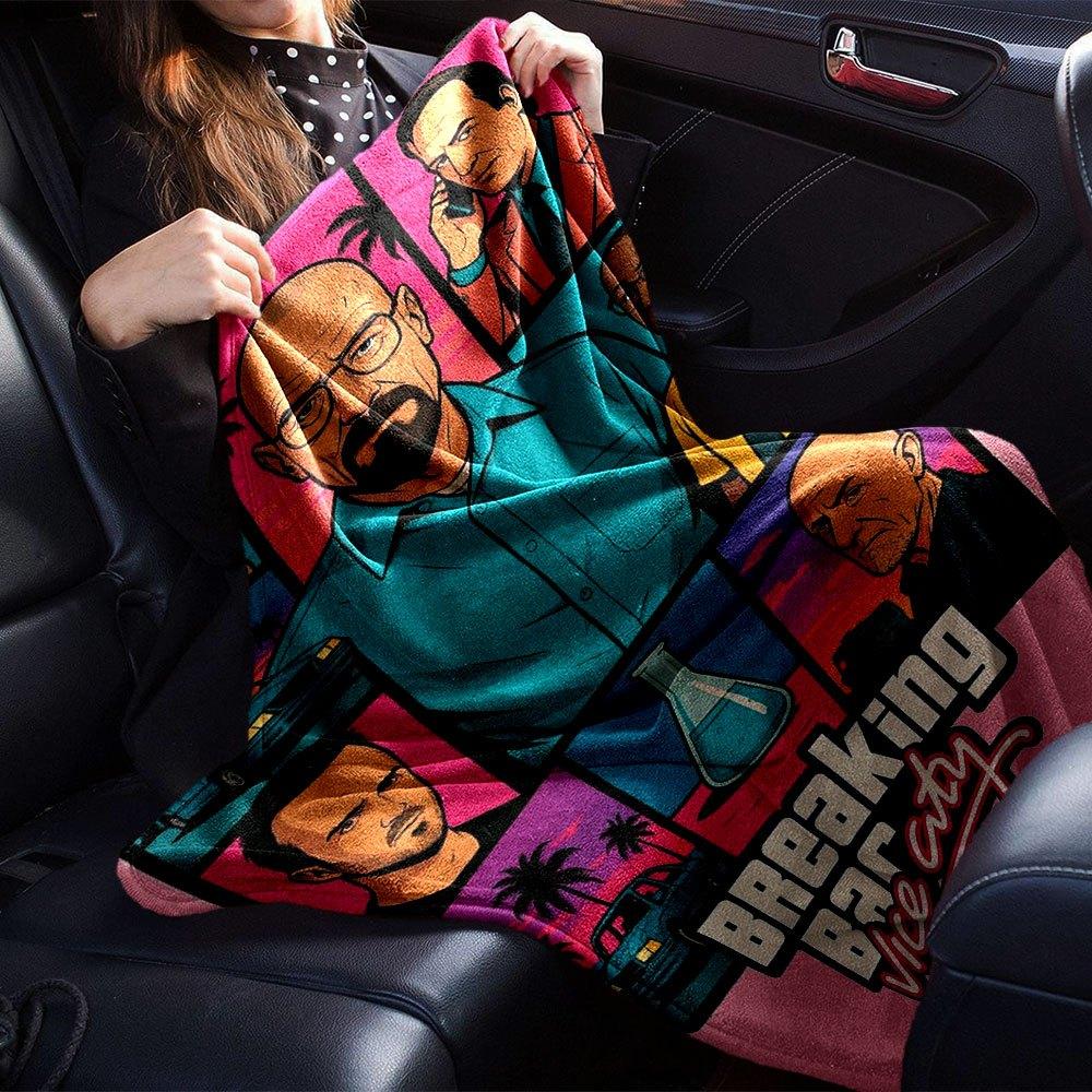 1 pezzo Coperta Morbida in Flanella Grand Theft Auto con Stampa di Designer Una coperta accogliente per tutte le stagioni, perfetta per il divano, il letto, l'ufficio