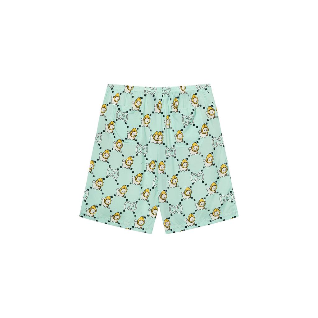 GUCCI Casual Shorts Men's Teal Moderate 734161-ZAMD4-4563