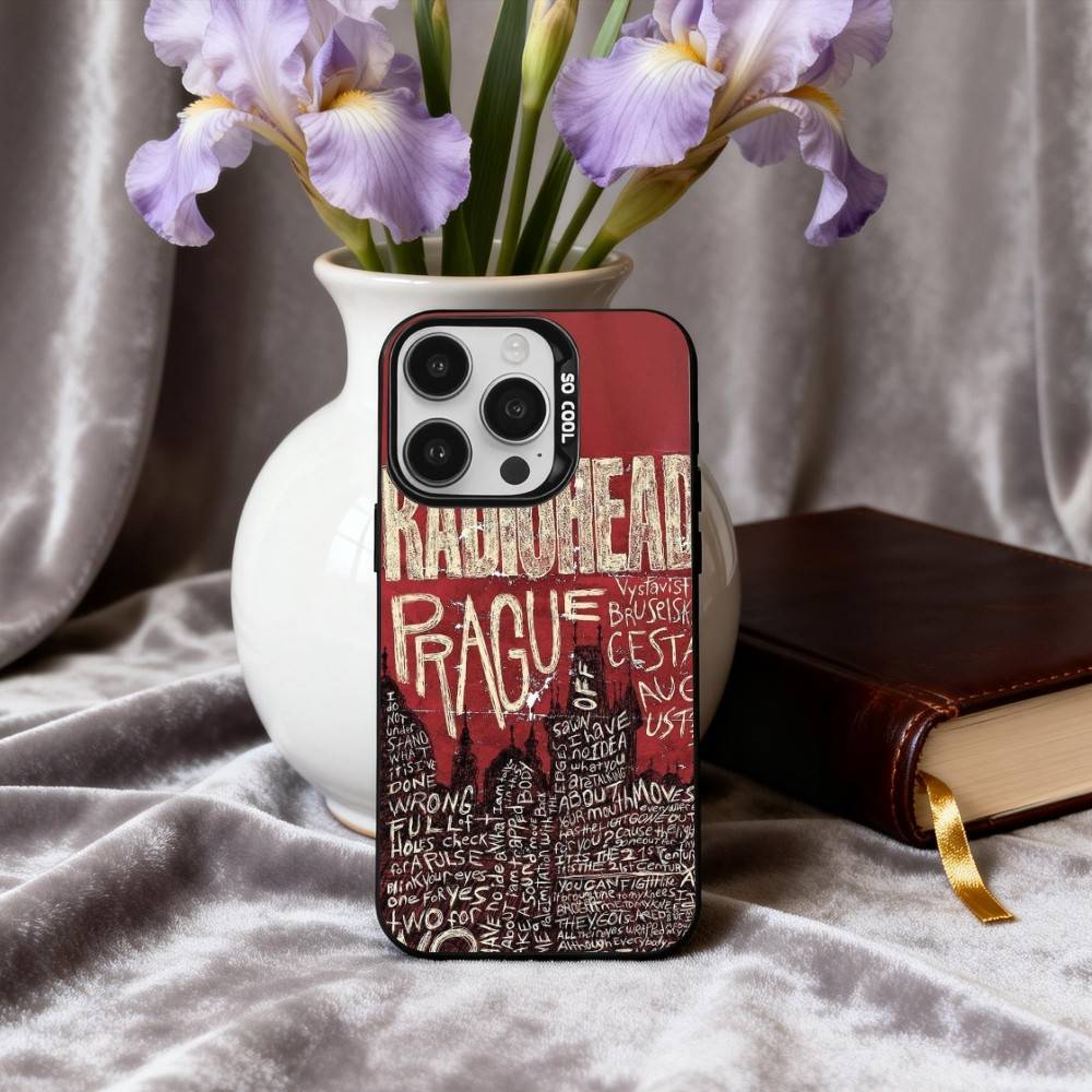 Alternative R-Radiohead -D band Phone Case For iPhone17,16,15,14,13,12,11 Plus,Pro Max Black Candy silver phone case
